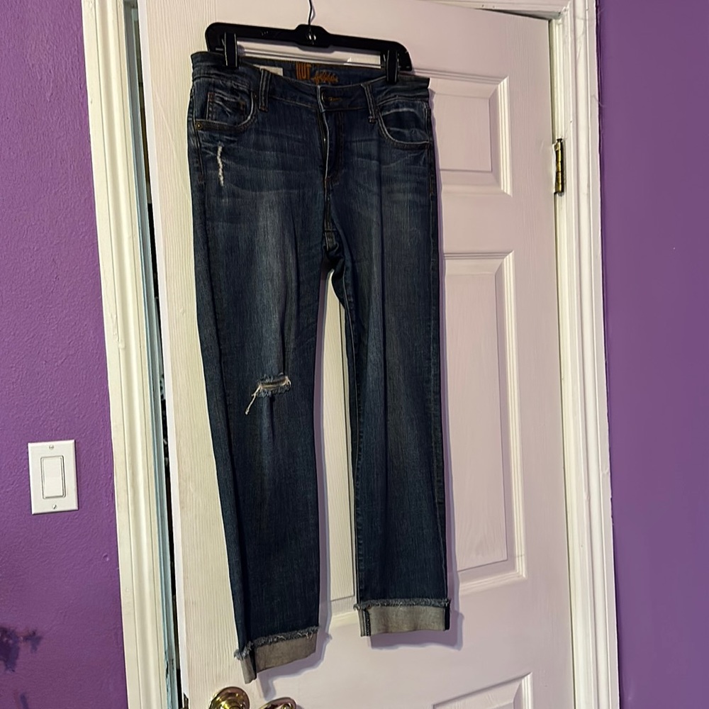 Kut from the Kluth Asher Ankle Straight Leg Jean Size 6